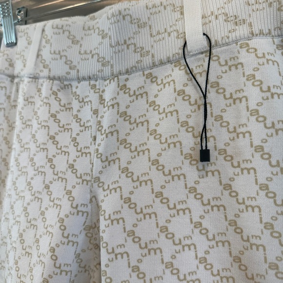 NWOT Miaou Oat Harley Capri Logo Beige White Legging Monogram Cropped - Picture 15 of 15